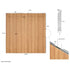 Chivari 24' x 24' Fruitwood & Chestnut Portable Dance Floor with Gold Edge Trim DF-24X24-CHTFRTG-KT