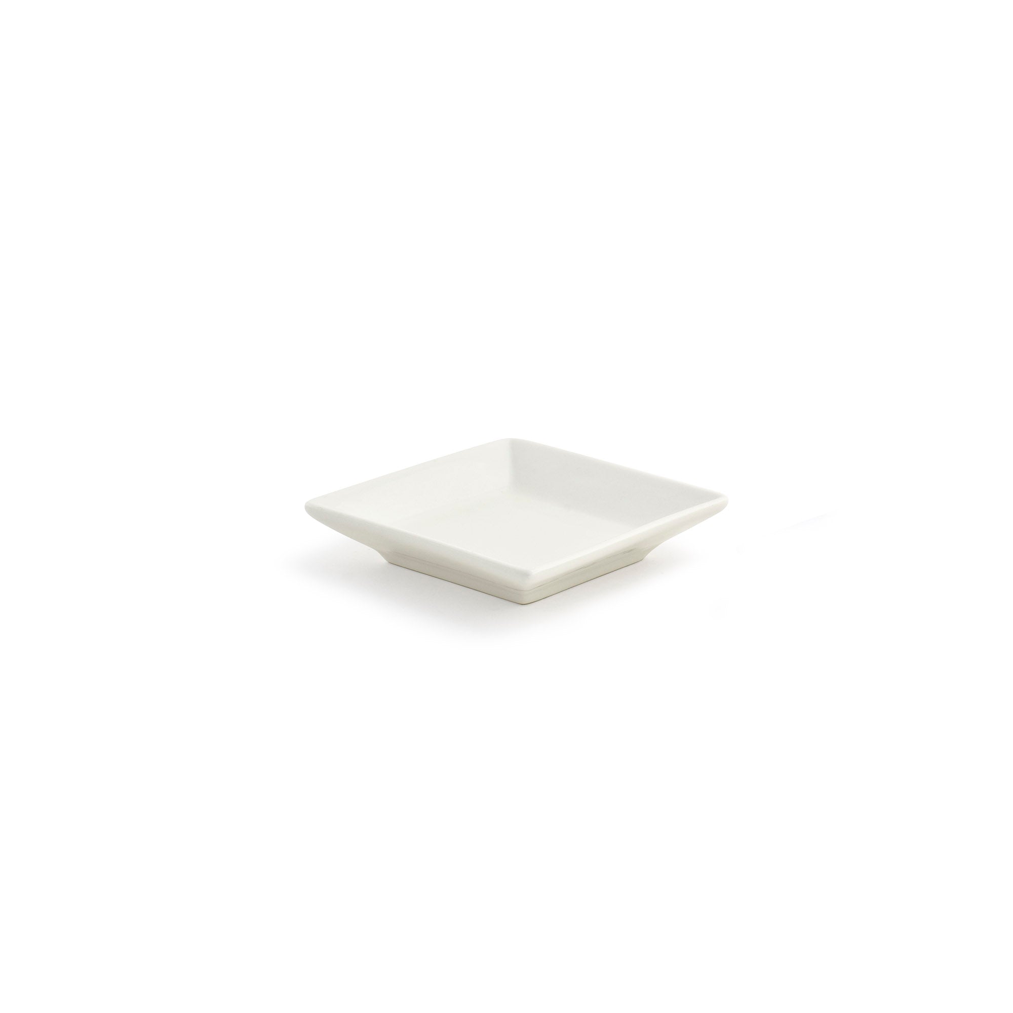 Front of the House FOH DAP039BEP23 3.5" Square Catalyst® Kyoto™ Dish - 1 oz - Case of 12 FOH-DAP039BEP23