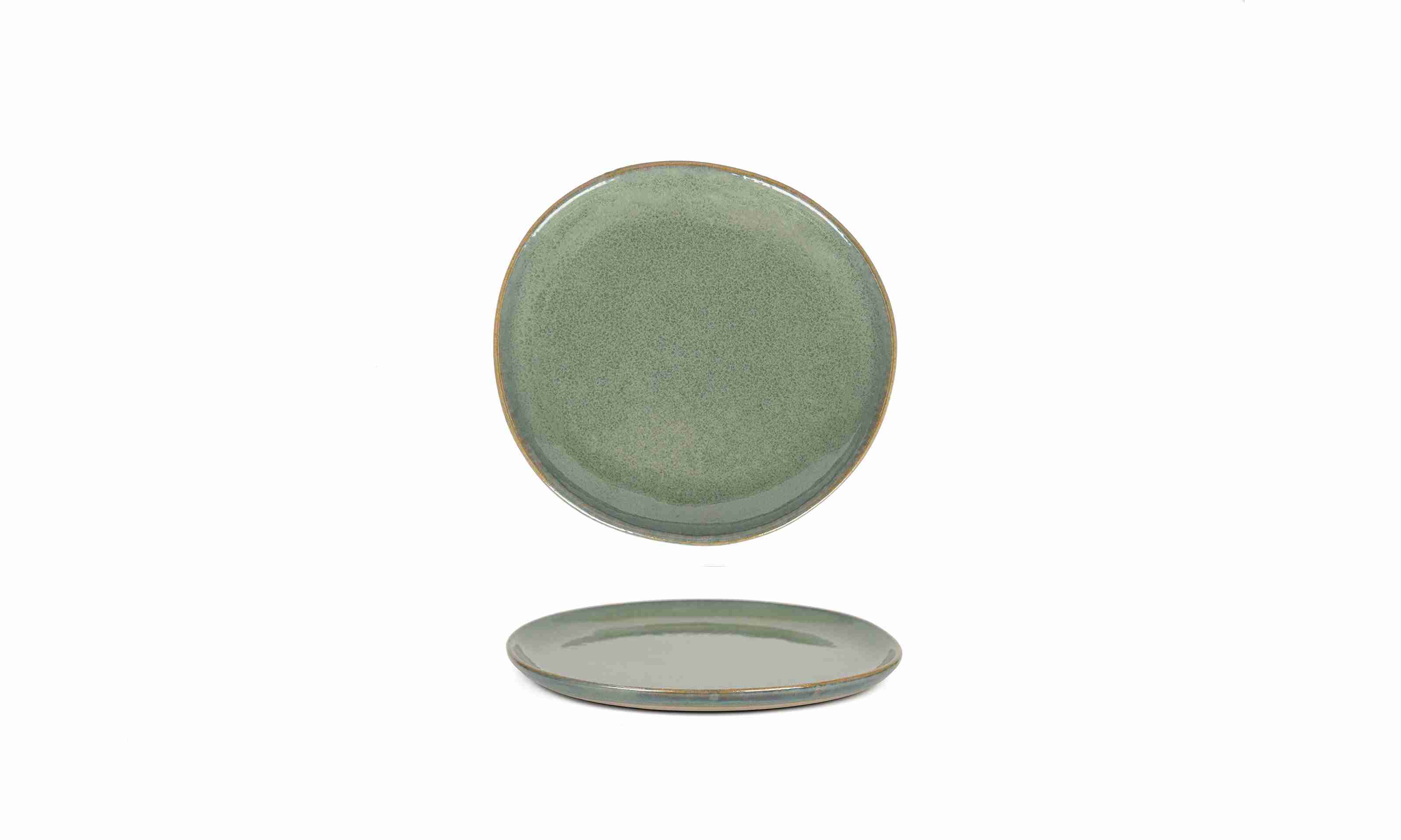 Front of the House Front of the House 6" Round Artefact® Plate - Moss (Sold in case pack of 12) FOH-DAP082GRP23