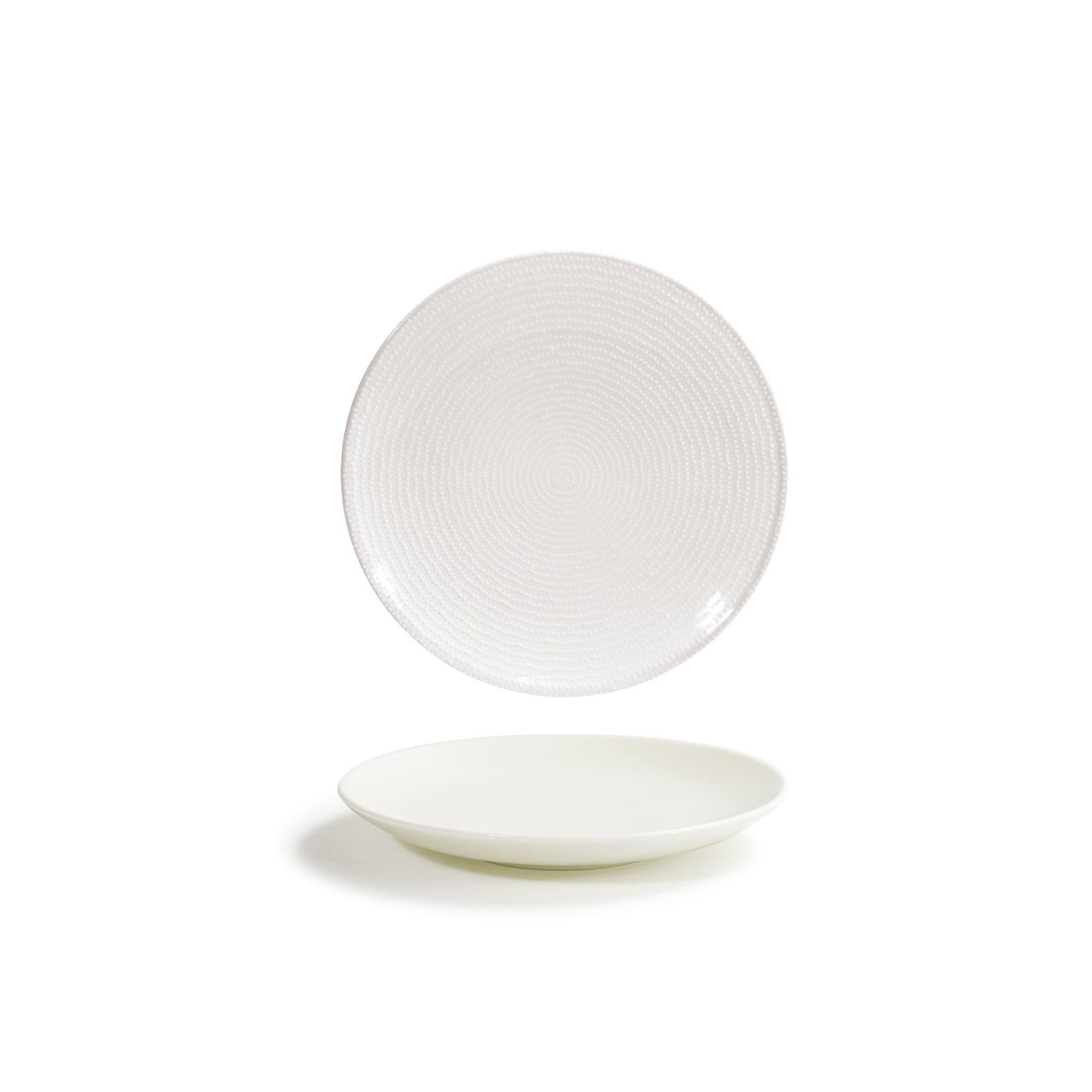 Front of the House Front of the House DAP090BEP22 6.25" Round Catalyst® Coupe Plate - Pearl™ - Case of 6 FOH-DAP090BEP22