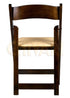 Chivari Fruitwood ToughWood™ Folding Chair with Tan Cushion CFWF-TAN-AX-T