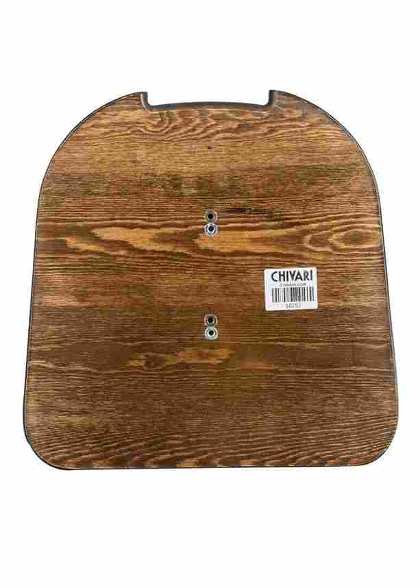 Chivari Dark Wood Tolix Chair Seat STWD-AX-T