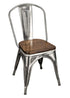 Chivari Dark Wood Tolix Chair Seat STWD-AX-T