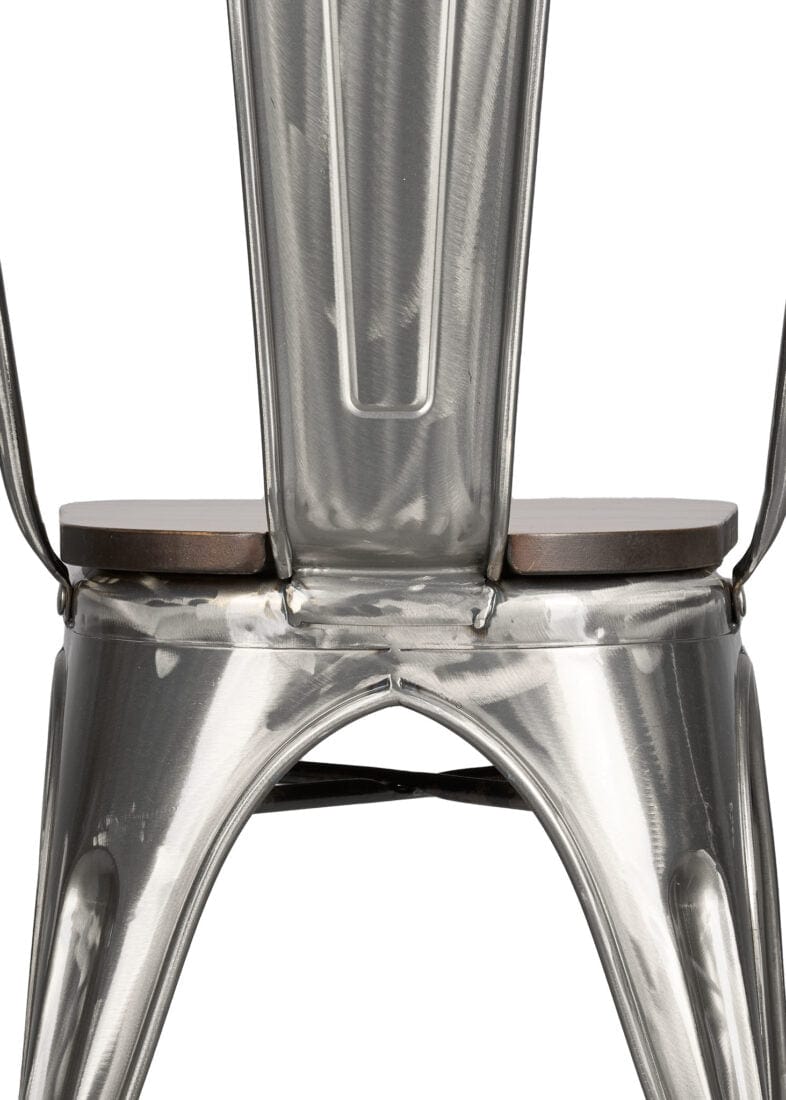 Chivari Dark Wood Tolix Chair Seat STWD-AX-T
