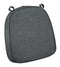 Chivari Dark Gray with Dark Gray Piping 2.5" Thick Chair Cushion - World's Best Cushions CUSHBST-DGRDGR-AX-T
