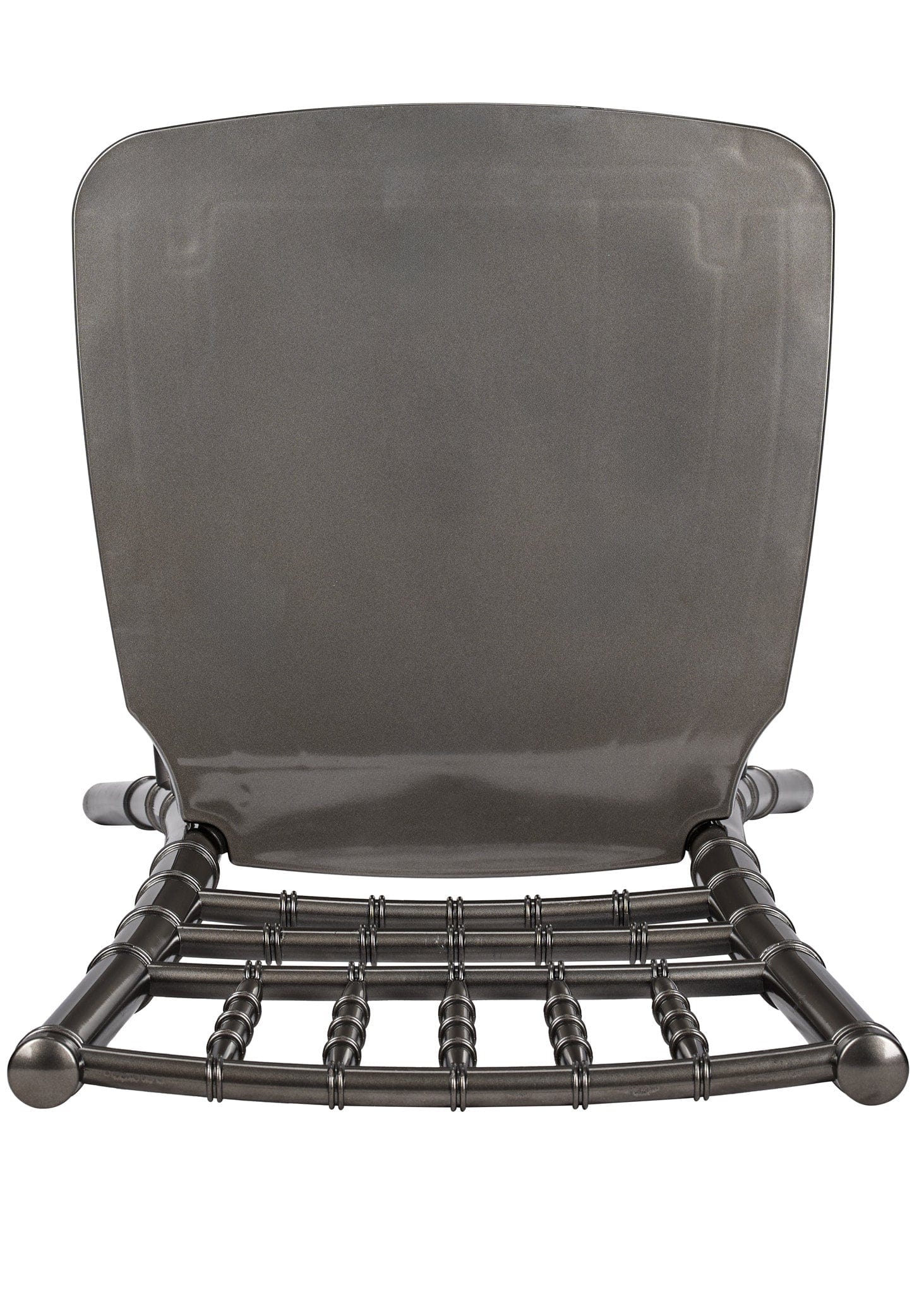 Chivari Metallic Silver Onyx Resin Steel Skeleton™ Chiavari Barstool BCRMG-ST-AX-T