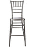 Chivari Metallic Silver Onyx Resin Steel Skeleton™ Chiavari Barstool BCRMG-ST-AX-T