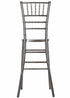 Chivari Metallic Silver Onyx Resin Steel Skeleton™ Chiavari Barstool BCRMG-ST-AX-T