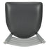 Chivari Ladder Back Bar Stool with Silver Frame and Dark Gray Vinyl Seat BLMSVDG-ZF-KT