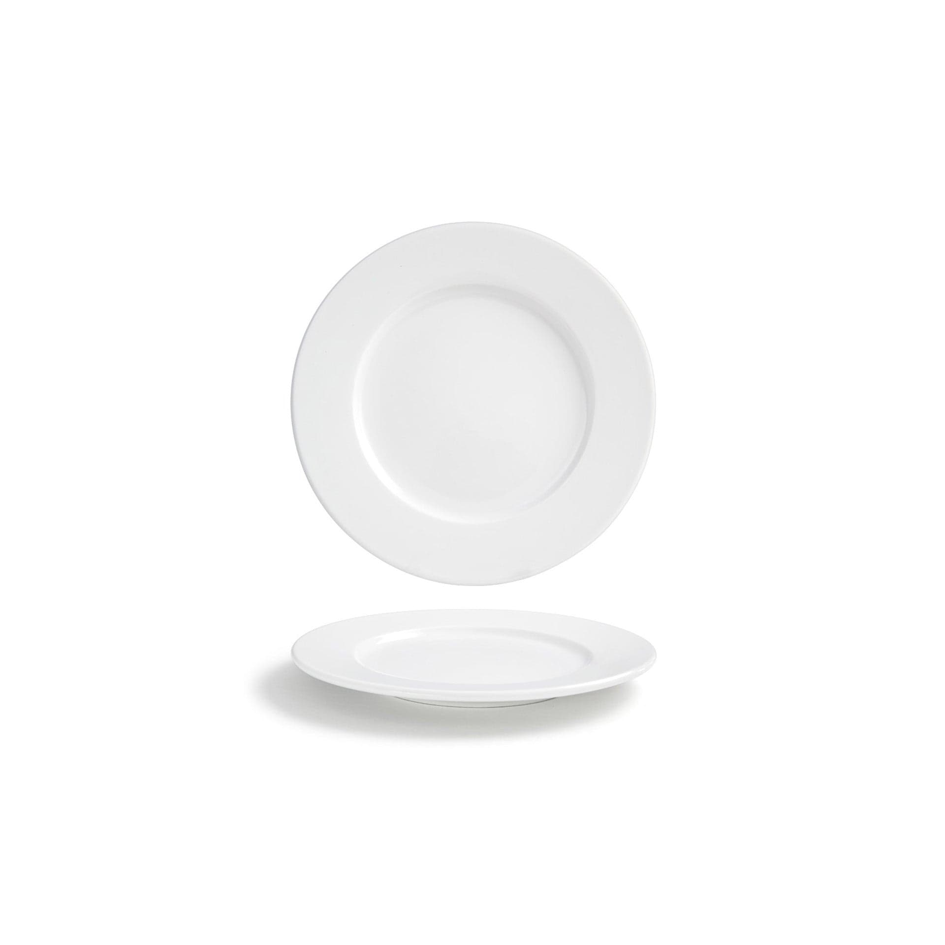 Front of the House FOH DBB041WHP13 Monaco 6.5" Superwhite Round Porcelain Plate - Case of 12 FOH-DBB041WHP13