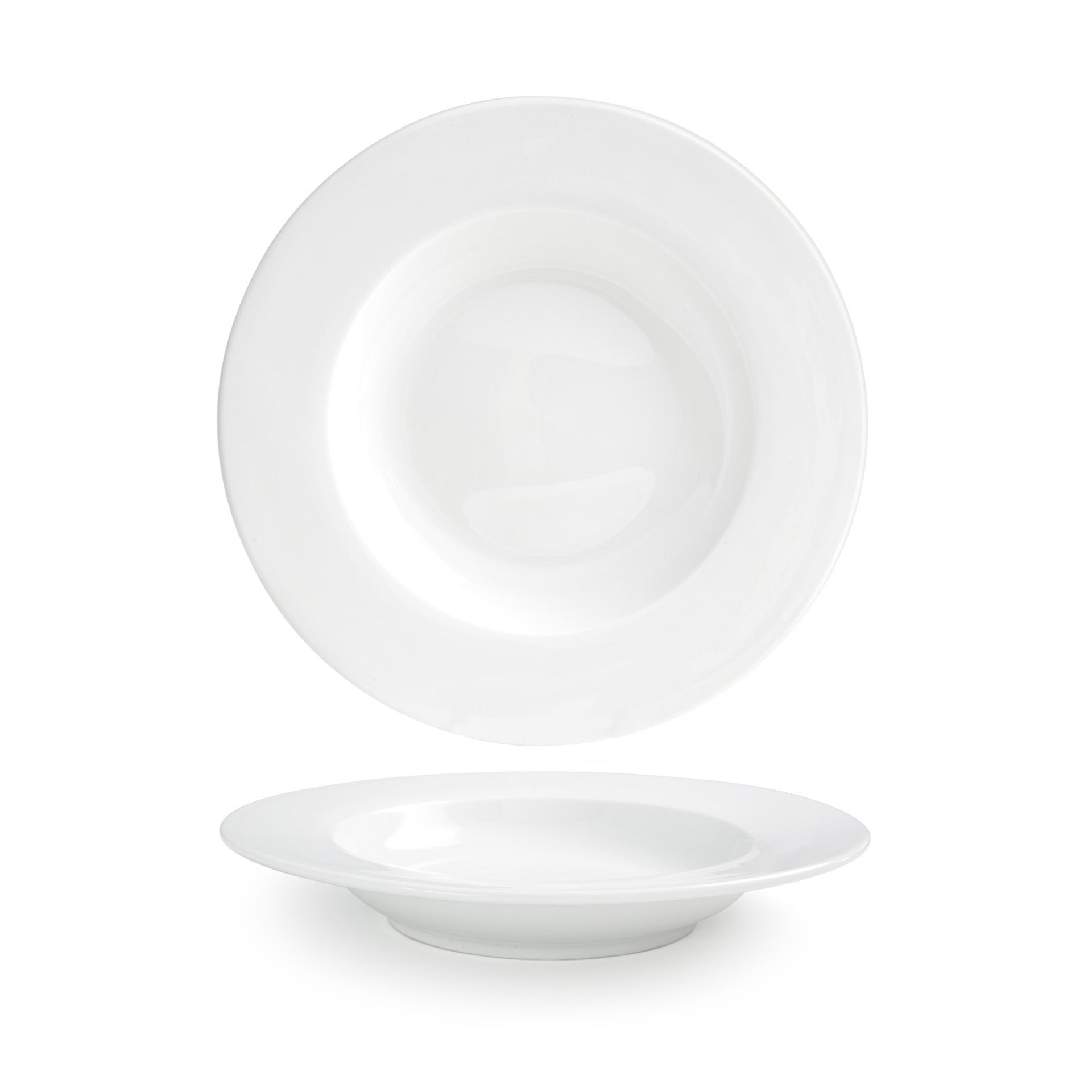 Front of the House FOH DBO046WHP22 Monaco 14 oz Superwhite Round Porcelain Bowl - Case of 6 FOH-DBO046WHP22