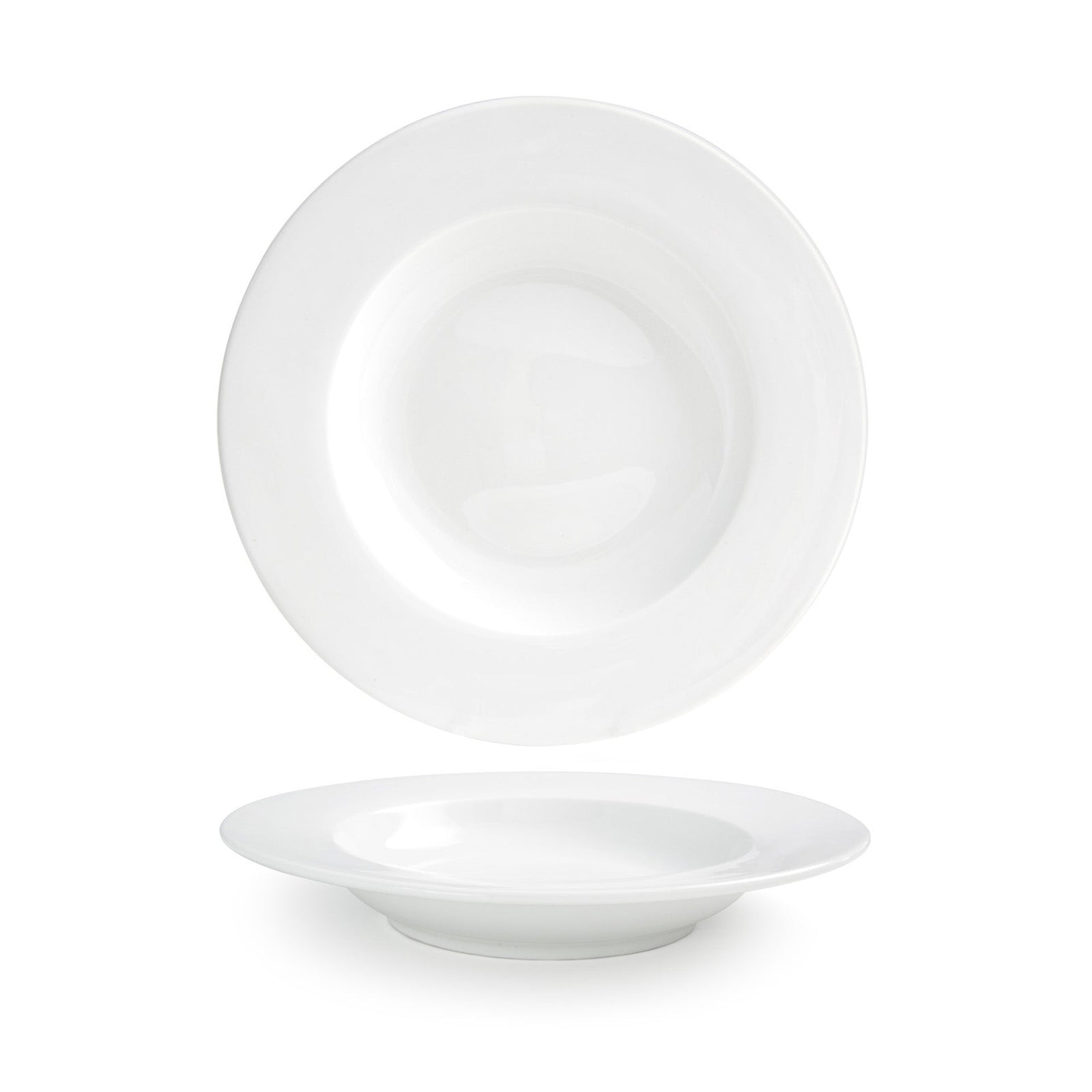 Front of the House FOH DBO046WHP22 Monaco 14 oz Superwhite Round Porcelain Bowl - Case of 6 FOH-DBO046WHP22