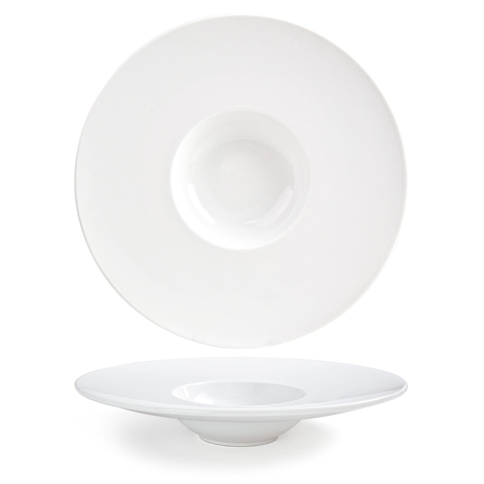 Front of the House FOH DBO053WHP22 Monaco 7 oz Superwhite Round Porcelain Bowl - Case of 6 FOH-DBO053WHP22