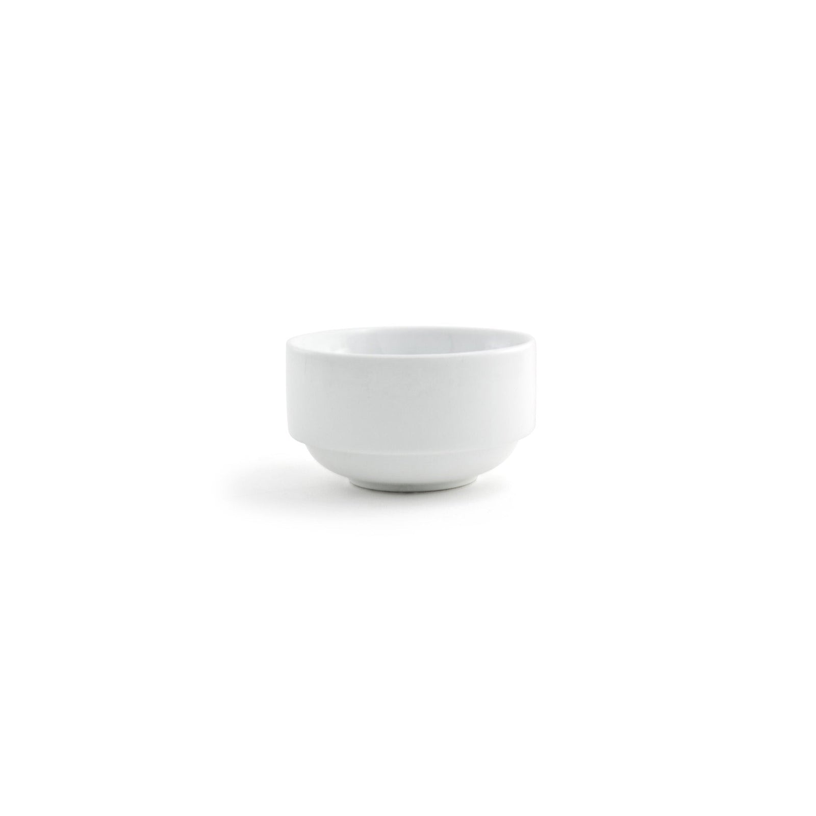 Front of the House FOH DBO054WHP23 Monaco 9 oz Superwhite Round Porcelain Bowl - Case of 12 FOH-DBO054WHP23