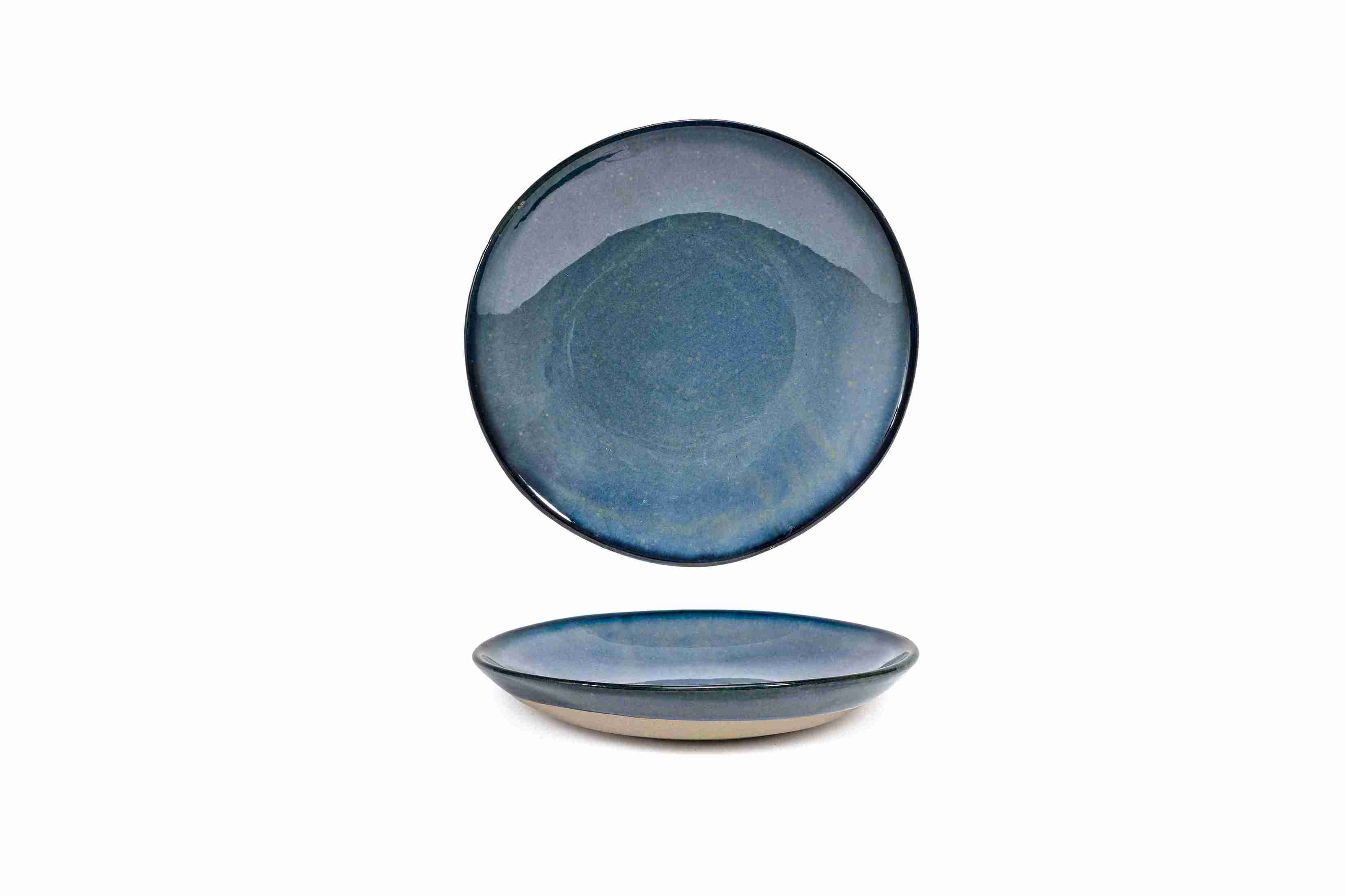 Front of the House Front of the House 9.25" Round Artefact® Low Bowl - 24 oz - Indigo (Sold in case pack of 12) FOH-DBO162BLP23