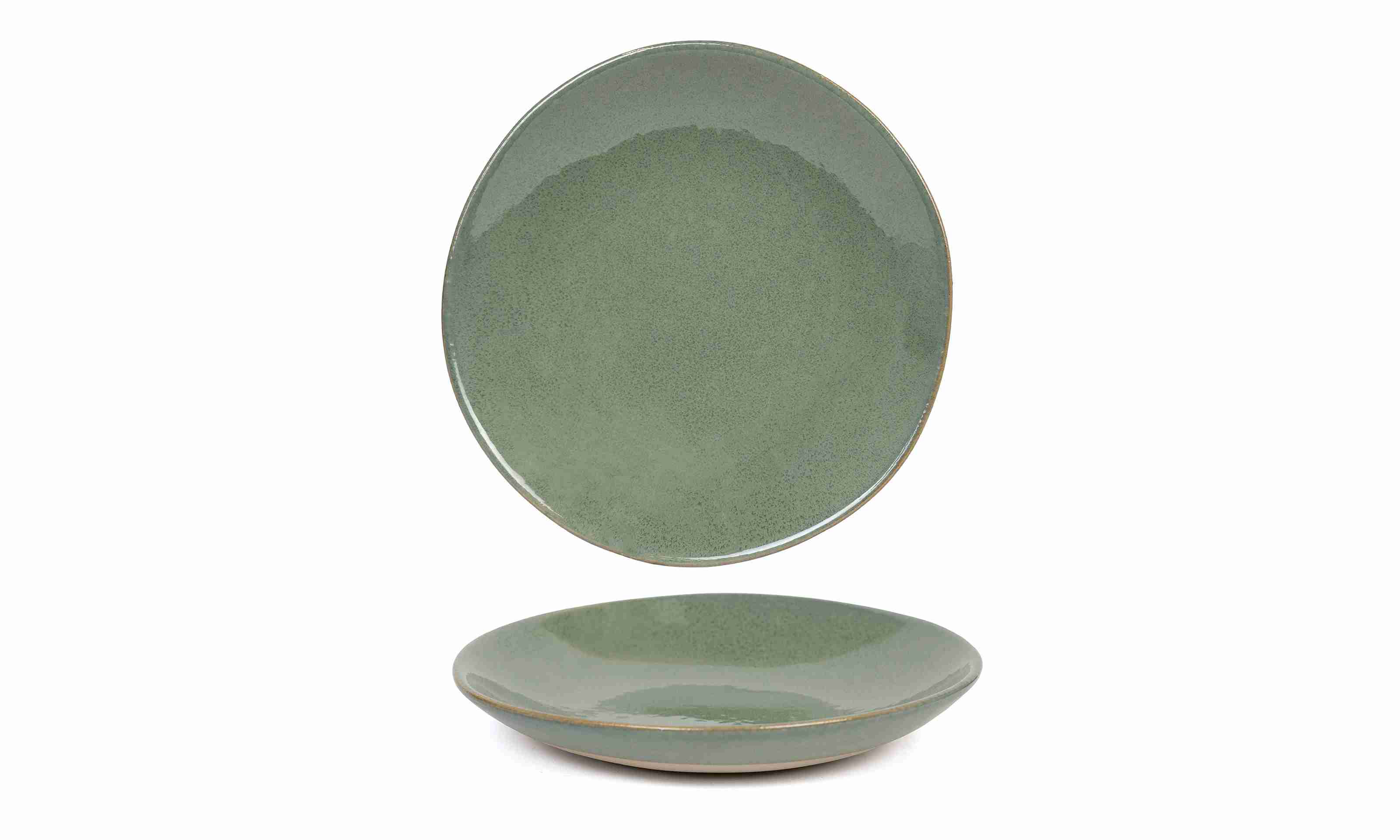 Front of the House Front of the House 9.25" Round Artefact® Low Bowl - 24 oz - Moss (Sold in case pack of 12) FOH-DBO162GRP23