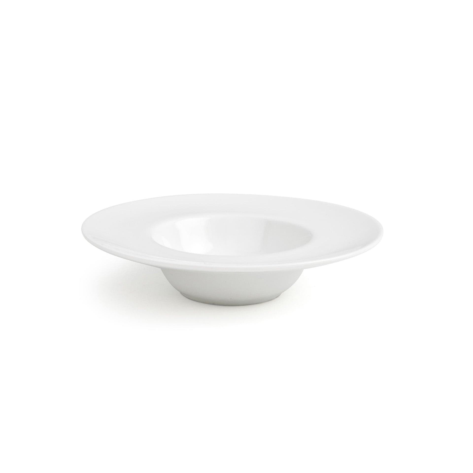 Front of the House FOH DCS027WHP23 Monaco 5.75" Superwhite Round Porcelain Saucer - Case of 12 FOH-DCS027WHP23