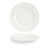 Front of the House FOH DCS035BEP23 8" Round Catalyst® Monaco Saucer - Case of 12 FOH-DCS035BEP23
