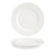 Front of the House FOH DCS035BEP23 8" Round Catalyst® Monaco Saucer - Case of 12 FOH-DCS035BEP23
