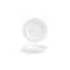 Front of the House FOH DCS044WHP23 Monaco 6" Superwhite Round Porcelain Saucer - Case of 12 FOH-DCS044WHP23