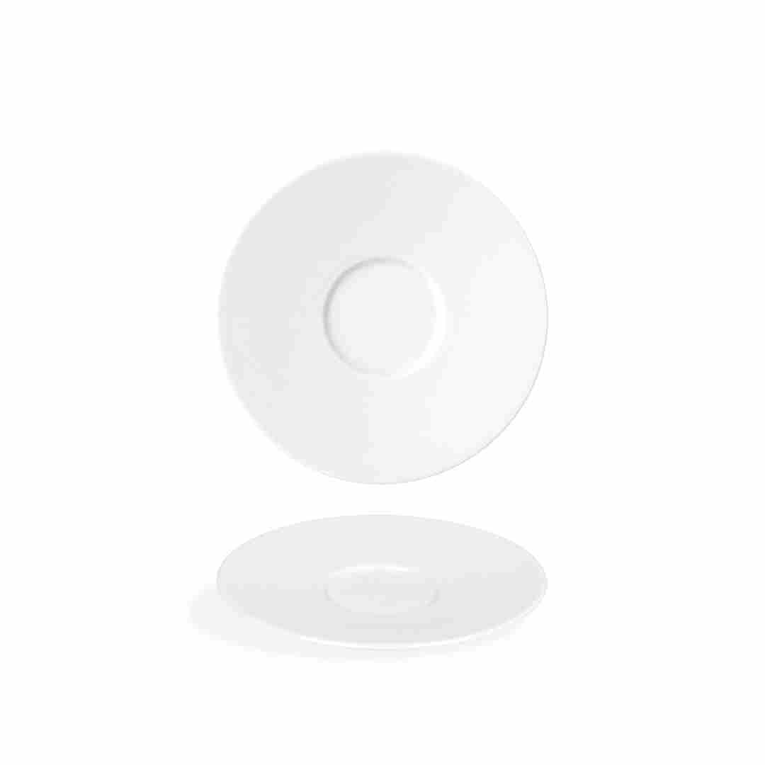 Front of the House FOH DCS075BEP23 6" Round Catalyst® Saucer - Case of 12 FOH-DCS075BEP23