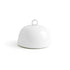 Front of the House FOH DCV001WHP23 Monaco 4.25" Superwhite Round Porcelain Cover - Case of 12 FOH-DCV001WHP23