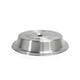Front of the House FOH DCV004BSS23 11" Silver Round Brushed Stainless Steel Plate Cover - Case of 12 FOH-DCV004BSS23