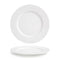 Front of the House FOH DDP027WHP12 Monaco 11" Superwhite Round Porcelain Plate - Case of 6 FOH-DDP027WHP12