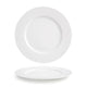 Front of the House FOH DDP027WHP12 Monaco 11" Superwhite Round Porcelain Plate - Case of 6 FOH-DDP027WHP12