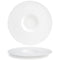 Front of the House FOH DDP039WHP22 Monaco 12.5" Superwhite Round Porcelain Plate - Case of 6 FOH-DDP039WHP22