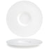 Front of the House FOH DDP039WHP22 Monaco 12.5" Superwhite Round Porcelain Plate - Case of 6 FOH-DDP039WHP22