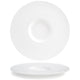 Front of the House FOH DDP039WHP22 Monaco 12.5" Superwhite Round Porcelain Plate - Case of 6 FOH-DDP039WHP22