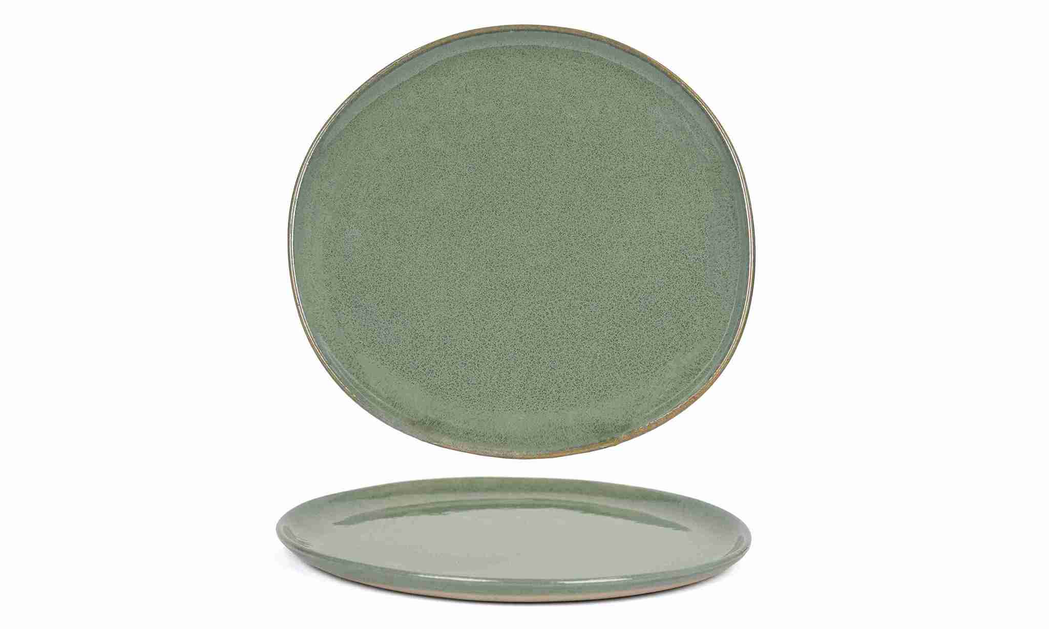 Front of the House Front of the House 11" Round Artefact® Plate - Moss (Sold in case pack of 4) FOH-DDP068GRP21