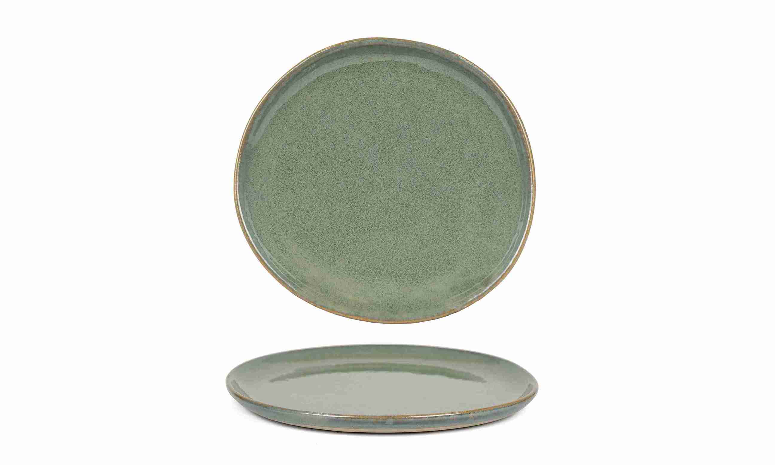 Front of the House Front of the House 9" Round Artefact® Plate - Moss (Sold in case pack of 6) FOH-DDP069GRP22