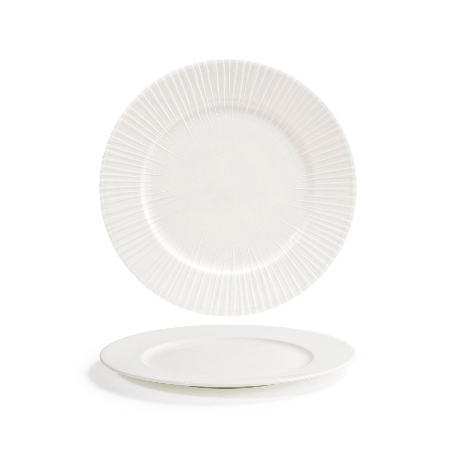 Front of the House Front of the House DDP087BEP22 9.5" Round Catalyst® Rim Plate - Focus™ - Case of 6 FOH-DDP087BEP22