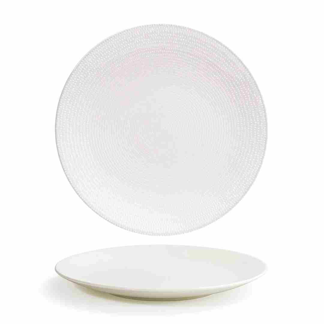Front of the House Front of the House DDP089BEP21 11" Round Catalyst® Coupe Plate - Pearl™ - Case of 4 FOH-DDP089BEP21