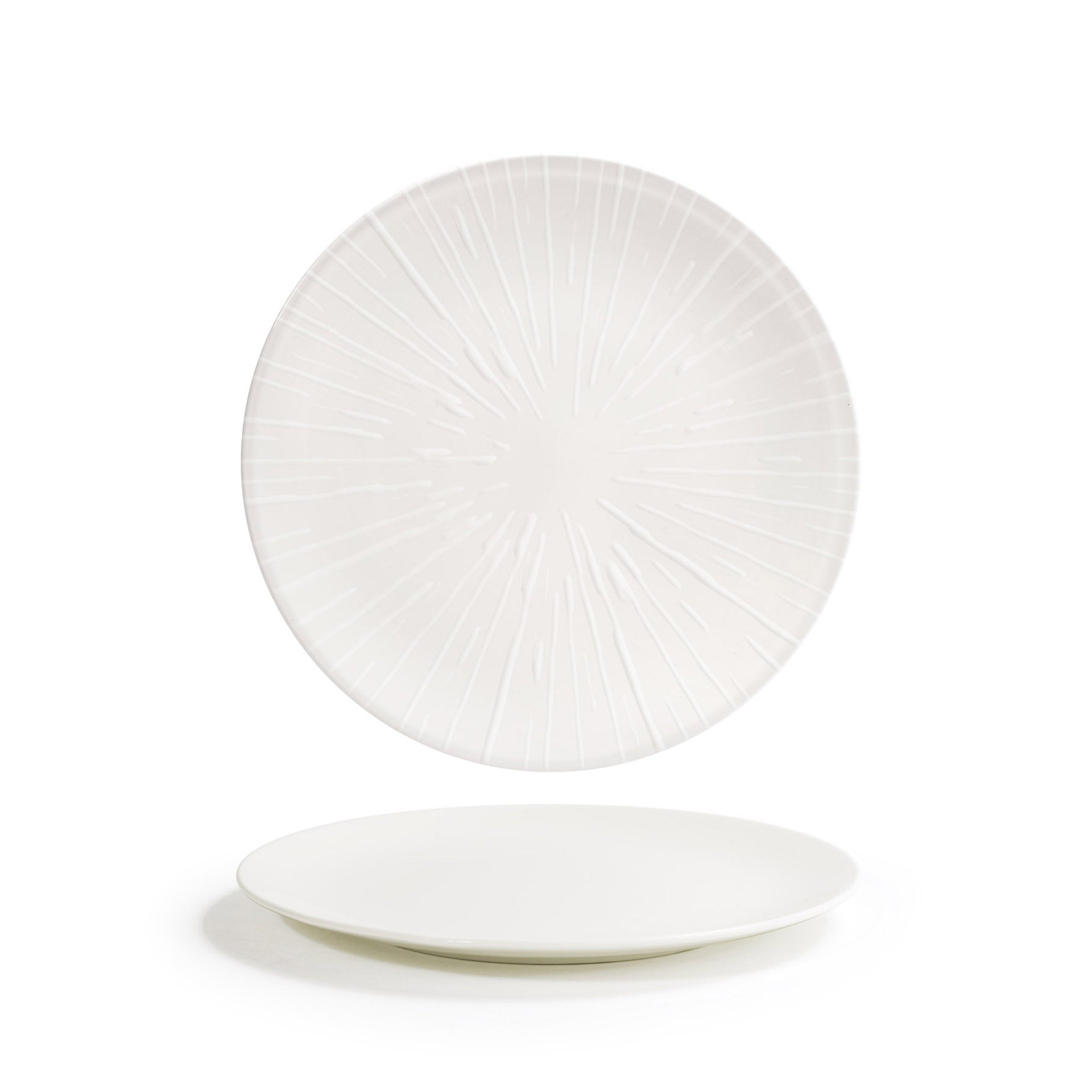 Front of the House Front of the House DDP093BEP22 9.5" Round Catalyst® Coupe Plate - Spoke™ - Case of 6 FOH-DDP093BEP22