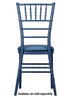 Chivari Deep Blue Sea ColorCore™ Resin Steel Skeleton™ Chiavari Chair CCRDBS-STEEL-AX-T