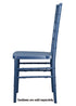 Chivari Deep Blue Sea ColorCore™ Resin Steel Skeleton™ Chiavari Chair CCRDBS-STEEL-AX-T