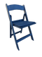 Deep Blue Sea with Matching Seat Resin Steel Skeleton Folding Chair