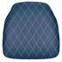 Chivari Deep Blue Sea Vinyl Panel Back Chiavari Cushion with Bentley Stitching and SlipNot™ Technology CUSHPANVINBENTDBS-A