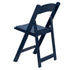 Chivari Deep Blue Sea with Matching Seat Resin Steel Skeleton Folding Chair CFRDBS-ST-A