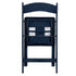 Chivari Deep Blue Sea with Matching Seat Resin Steel Skeleton Folding Chair CFRDBS-ST-A