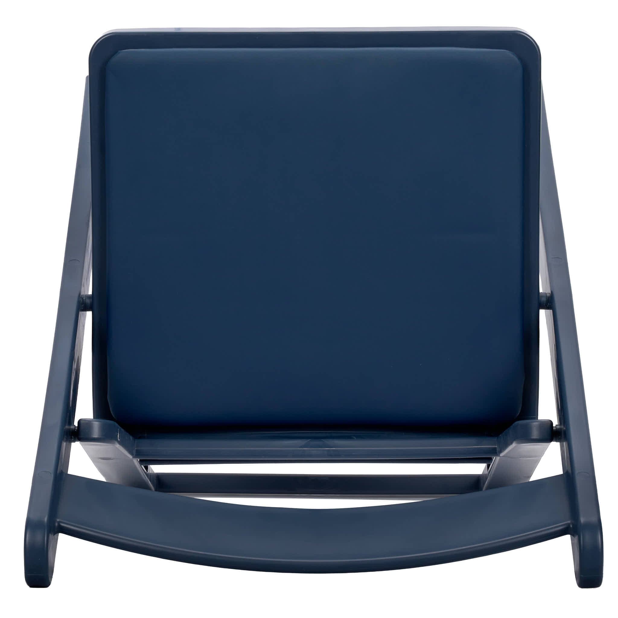 Chivari Deep Blue Sea with Matching Seat Resin Steel Skeleton Folding Chair CFRDBS-ST-A