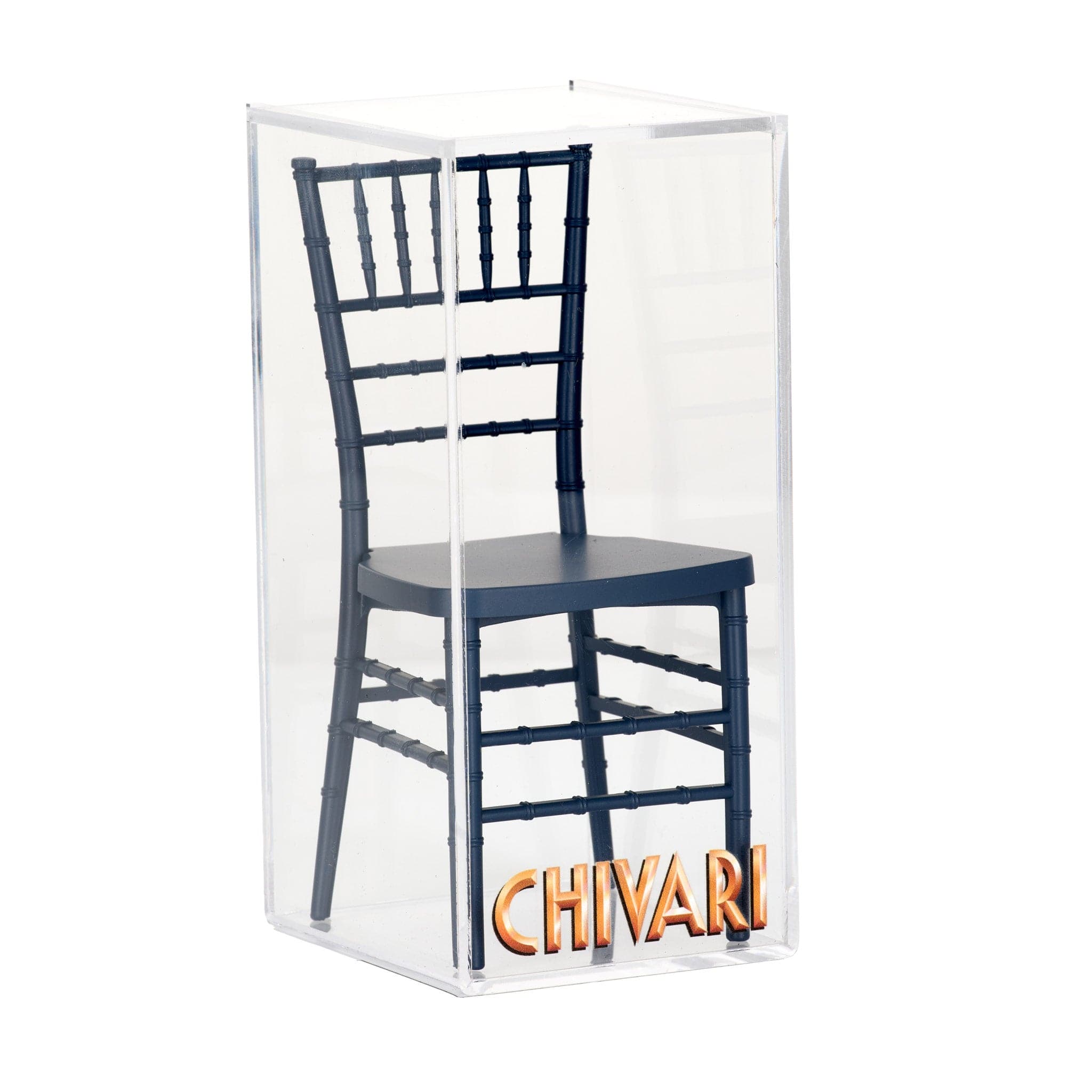 Chivari Deep Blue Sea Mini Chiavari Chair 1:6 Scale Model CCRDBS-TY-AX