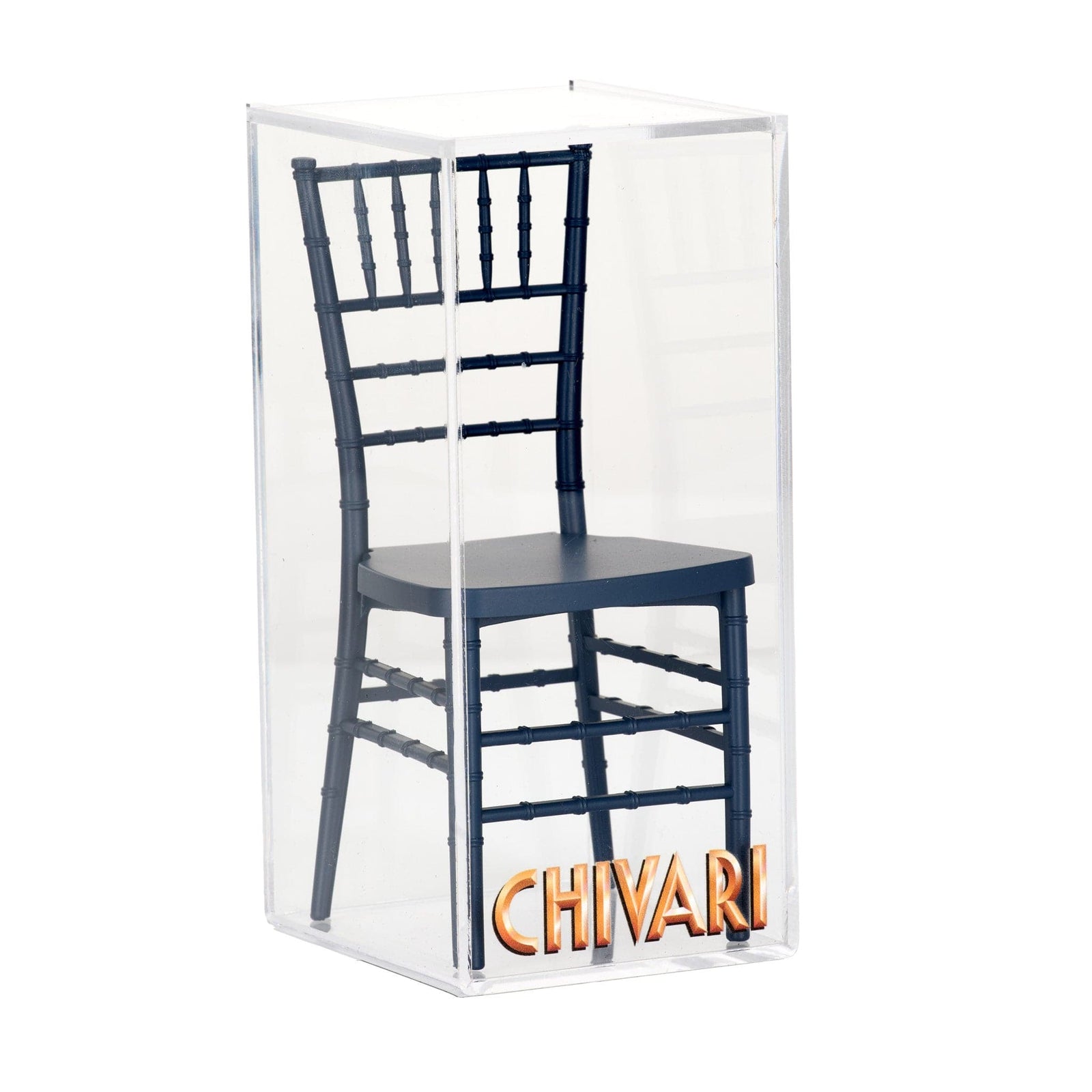 Chivari Deep Blue Sea Mini Chiavari Chair 1:6 Scale Model CCRDBS-TY-AX