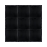 12' x 12' Black Portable Dance Floor with Black Edge Trim