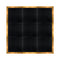 Chivari 12' x 12' Black Portable Dance Floor with Gold Edge Trim DF-12X12-BLKG-KT