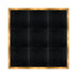 Chivari 12' x 12' Black Portable Dance Floor with Gold Edge Trim DF-12X12-BLKG-KT