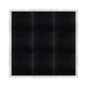 Chivari 12' x 12' Black Portable Dance Floor with Silver Edge Trim DF-12X12-BLKS-KT
